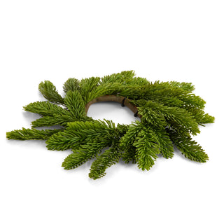 Cedar Mini Wreath Candle Ring 14"