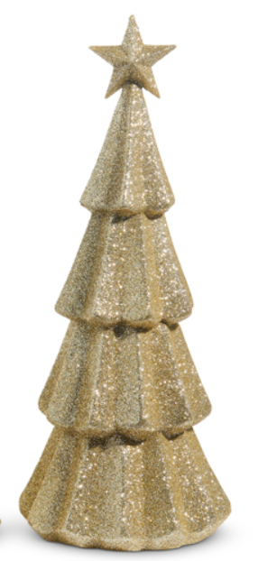 Champagne Glitter Trees Assorted Sizes Christmas