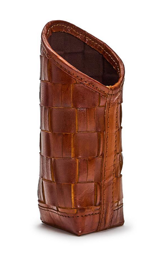 Chestnut Woven Leather Eyeglass/Accessory Holder glass accessory sunglass eyeglass brown