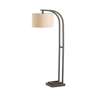 Circa Floor Lamp barrel shade arch design metal