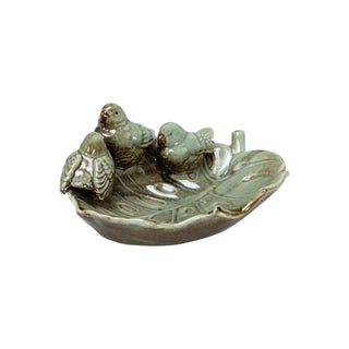 Clara Small Bird Dish turquoise distressed