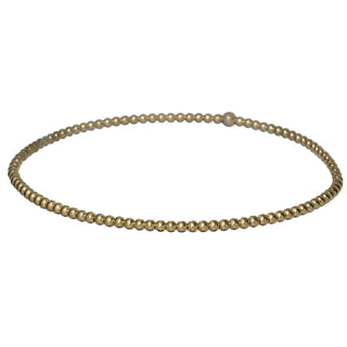 Classic 14K Gold Filled Ball Beaded Bracelet 2mm hypoallergenic nickel free waterproof tarnish free