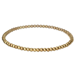Classic 14K Gold Filled Ball Beaded Bracelet 3mm hypoallergenic nickel free waterproof tarnish free