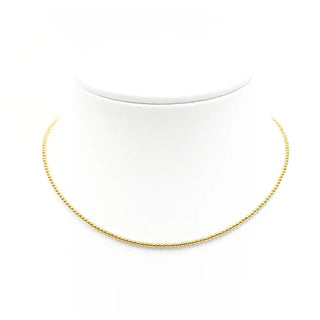 Classic 14K Gold Filled Ball Beaded Choker 2mm hypoallergenic nickel free waterproof tarnish free sensitive skin