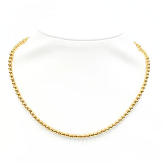 Classic 14K Gold Filled Ball Beaded Choker 4mm hypoallergenic nickel free waterproof tarnish free sensitive skin