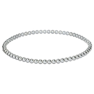 Classic Sterling Silver Ball Beaded Bracelet 3mm hypoallergenic nickel free waterproof tarnish free