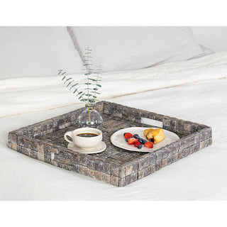 Coconut Trays Assorted Sizes beige grey cream ivory square