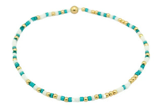Colorful #9 Bracelet with Multicolor & Gold Filled Beads hypoallergenic nickel free 