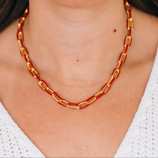 Constitution Necklace in Red