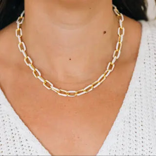 Constitution Necklace in White