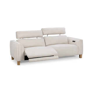 Conway Reclining Sofa in Ivory recliner couch