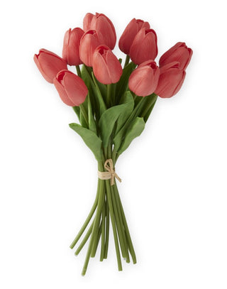 Coral Real Touch Mini Tulip Bundle