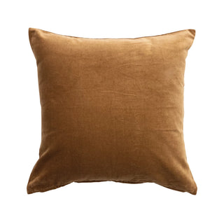 Cotton Velvet Pillow, Brown