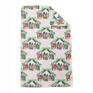 Crae Away in a Manger: Double-Sided Hand Towel