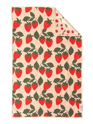 Crae Berries & Cherries: Double-Sided Hand Towel