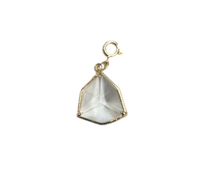 Crystal Hexagon Clip Charm