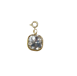 Crystal Square Clip Charm