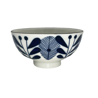 4.5" White & Blue Porcelain Bowl
