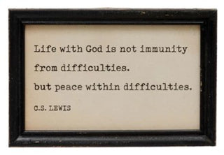 Wood Framed Wall Decor with Saying Assorted