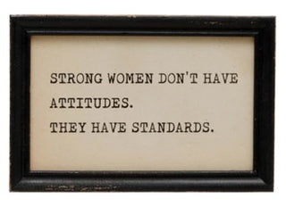 Wood Framed Wall Decor with Saying Assorted