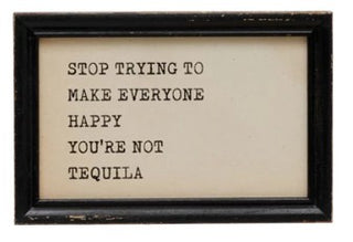 Wood Framed Wall Decor with Saying Assorted