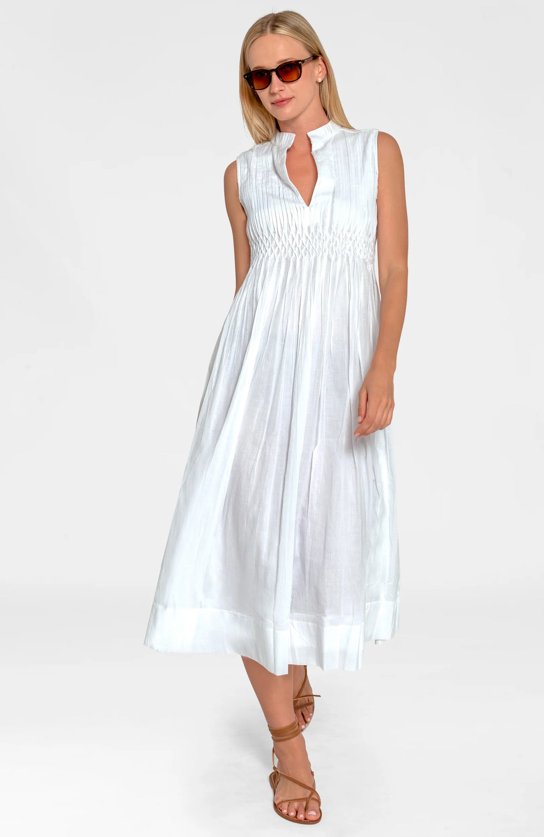 Gretchen Scott Aurora Goddess of Sun Dress, Roman Goddess in White