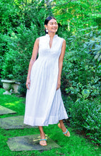 Load image into Gallery viewer, Gretchen Scott Aurora Goddess of Sun Dress, Roman Goddess in White
