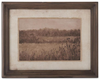 Dark Fir Wood Framed Nature-scape Print Assorted