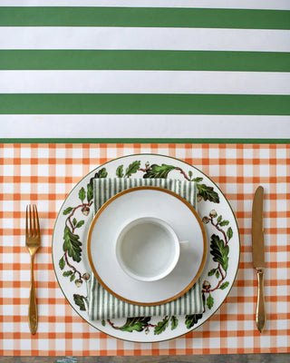Dark Green Classic Stripe Runner