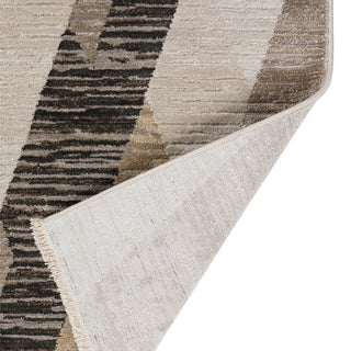 Denizi DZ5 Putty 5'3"x7'8" Rug Beige, Ivory, Gray, Khaki, Cream, Taupe, Charcoal geometric