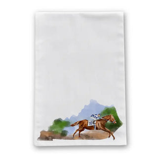 Derby Horse Racing Kentucky Shape V2 Tea Towel
