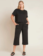 Load image into Gallery viewer, Boody Black Downtime Crop Tee
