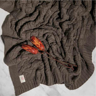 Drapa Dark Brown Blanket 50"x60"
