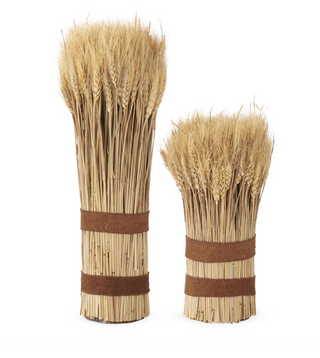 Dried Wheat Bundles Assorted  brown burlap natural