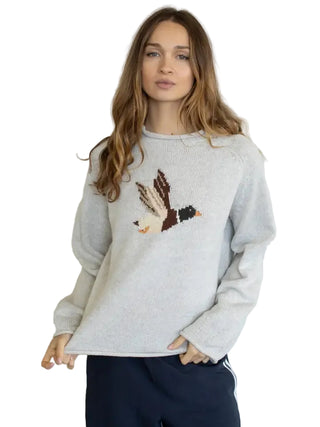 Duck Sweater in Heather Oat
