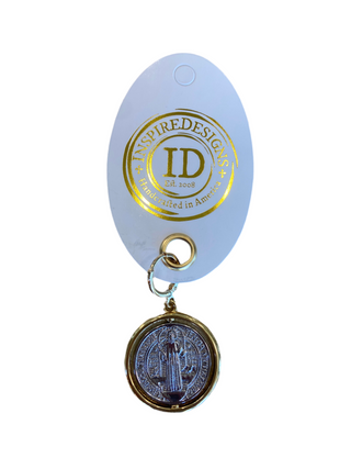 Saint Benedict Medal Scarf Charm 2