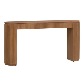 Emery Console Table ribbed natural modern