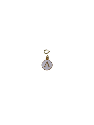 Enamel Deluxe Clip Charm A, circle charm 