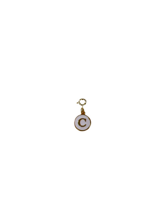 Enamel Deluxe Clip Charm C, circle charm 