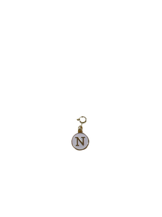 Enamel Deluxe Clip Charm N, circle charm 