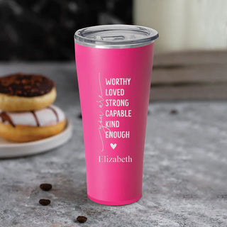 Engraved SWIG Hot Pink Tumbler