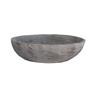 Everdeen Bowl grey wood distressed rustic
