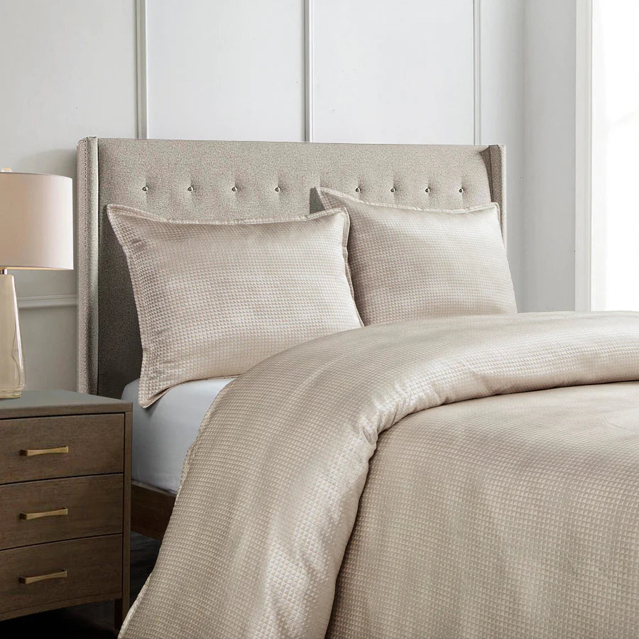 Sydney Jacquard Duvet Cover Set Champagne