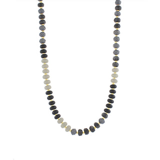 Faceted & Rondelle Beaded Necklace