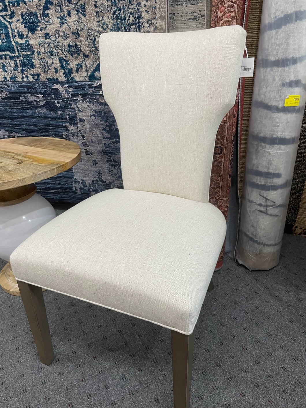 Jacqueline Side Chair in Alabaster