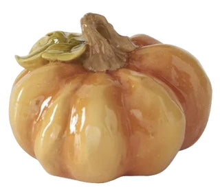 Fall Colored Resin Pumpkins 2.5" Assorted gold