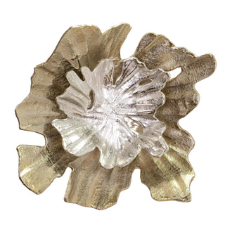 Fama Wall Art Assorted gold and silver abstract floral aluminum
