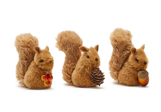Festive Friends Squirrel Clip-On Ornament berry berries acorn pinecone fall 