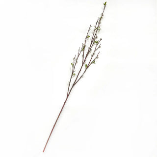 French Pussy Willow Branch 45" white flower floral stem