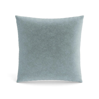 Fresco Velvet Pillow in Naples Blue light plush decorative throw